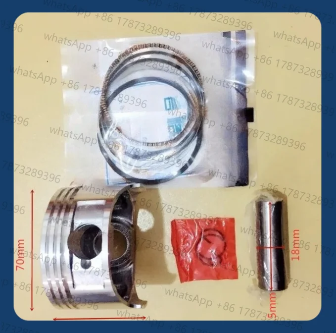 КОМПЛЕКТ ПОРШНЕВ 170F STD ДЛЯ 170 GX210 GX220 7,5 л.с. 4-Х ТАКТНЫЙ КОМПЛЕКТ ЦИЛИНДРОВ ДВИГАТЕЛЯ НАБОР ГОЛОВКИ ЗАЖИМЫ ШИНКИ ЧАСТИ ДЛЯ ГЕНЕРАТОРА ВОДНОГО НАСОСА