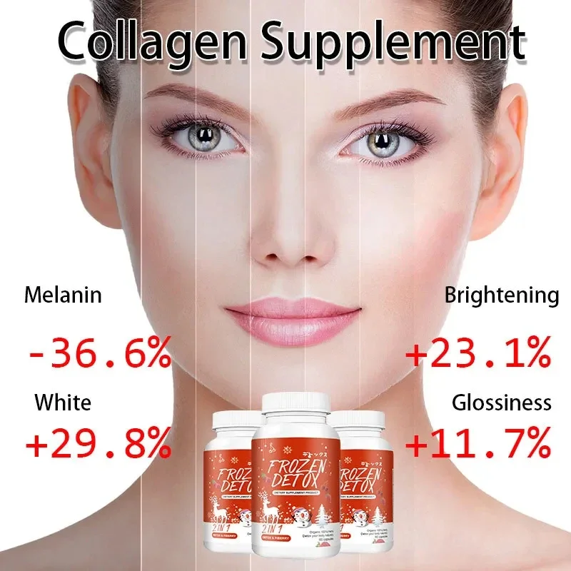 2Bottle 120 Pills 2 in 1 Frozen with smooth skin