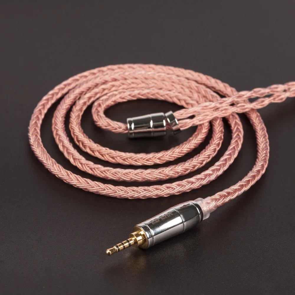 

KBEAR 16 Core Copper Earphone Cable MMCX/2PIN/QDC/TFZ Headphone Connector For KS1 KS2 Earbuds Music DJ Sports TRI I3 Headset