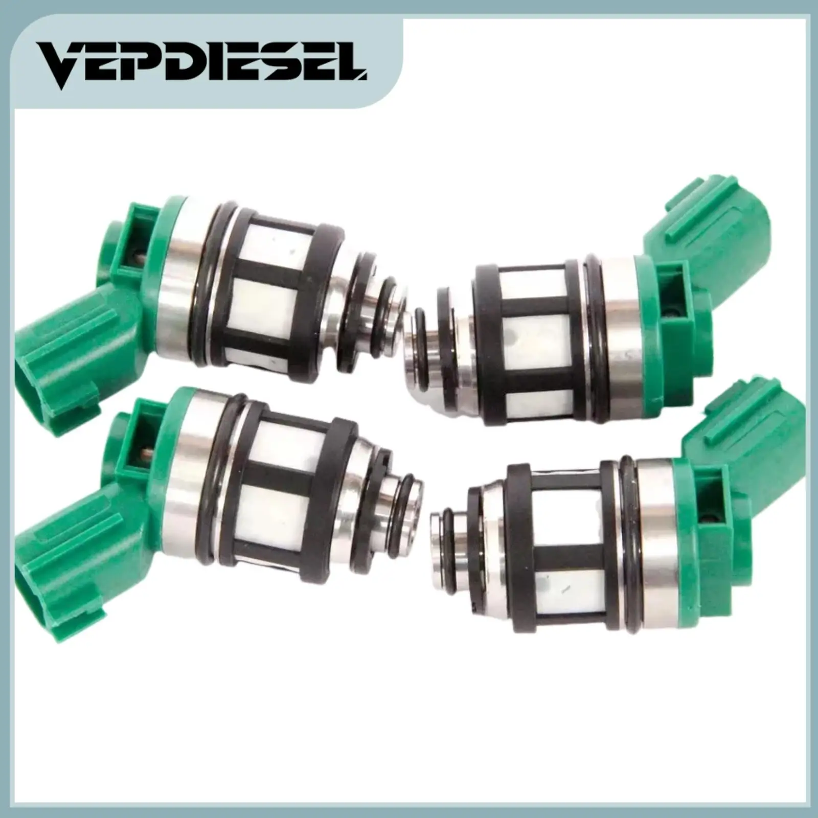 

4pcs Fuel Injectors Part # 16600-1S700 166001S700 842-18125 for Nissan Frontier Xterra Pickup 2.4L L4 1996-2004