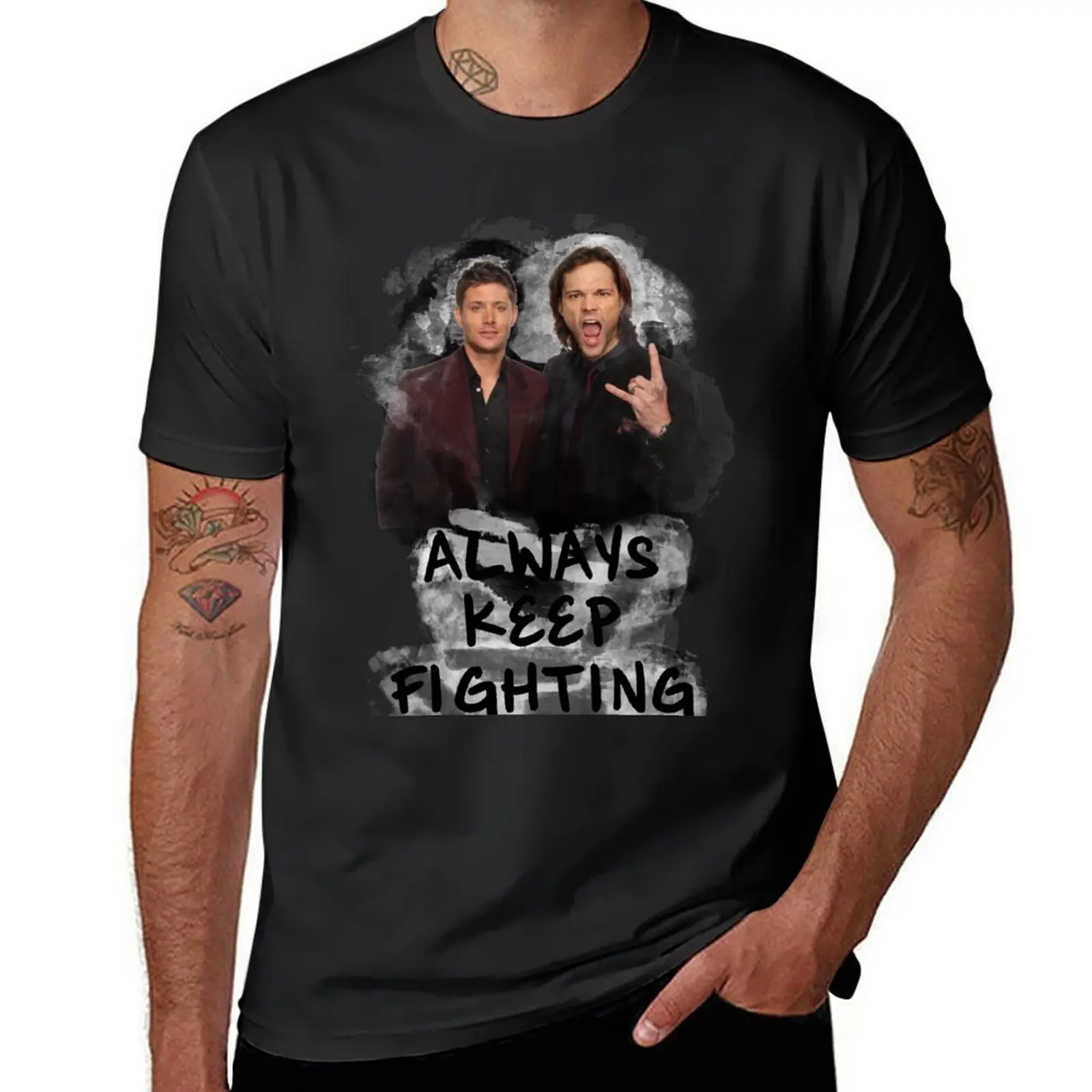 

Always Keep Fighting T-Shirt new edition hippie clothes men t shirts