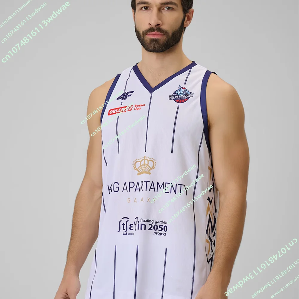 

Новая баскетбольная майка PLK Польша 2026 с 3D-принтом King Szczecin, спортивная тренировочная, для взрослых и детей, дышащая, мужская футболка-жилет, велосипедная майка