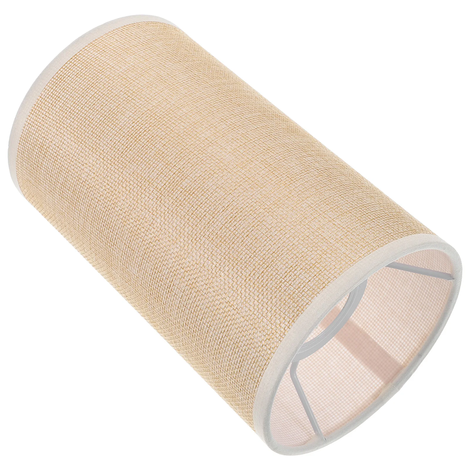 

Fabric Lampshade Small Replacement Drum Cylinder for Nightstand Bedside Cover Metal