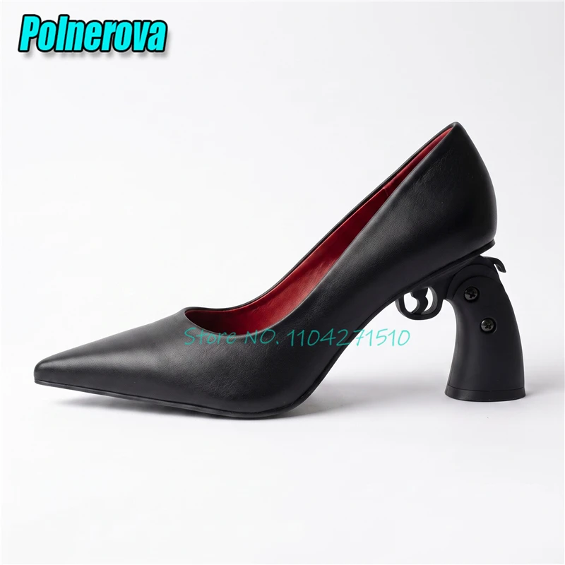 Unique Design Women's High Heels Sexy Pointed Toe Strange Heel Pumps Summer New Trendy Outdoor Women's Shoes Large Size