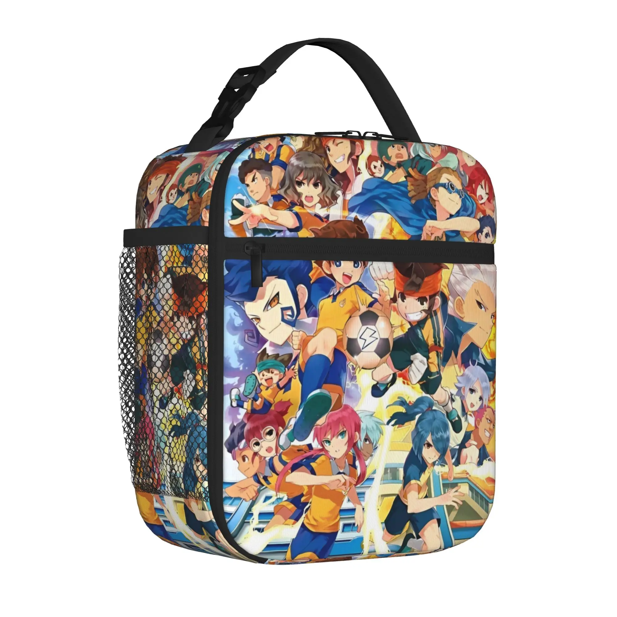 Inazuma Eleven Anime Game Handheld Thermal Cooler Bag RPG Cartoon Reusable Insulated Lunch Bags Fashion Bento Box For Outdoor