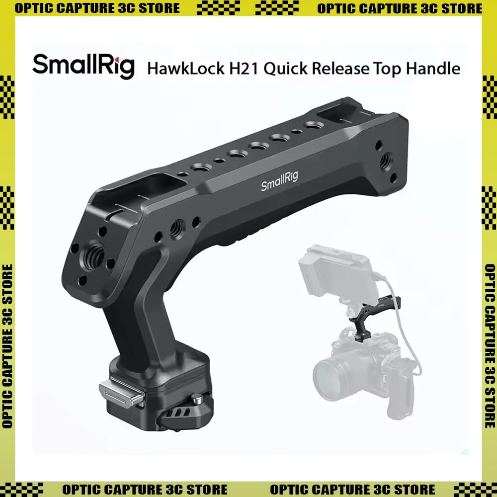 

SmallRig HawkLock H21 Quick Release Top Handle Quick Release NATO Rail Load 15kg for Sony for Canon for Sony Camera Cages 5632