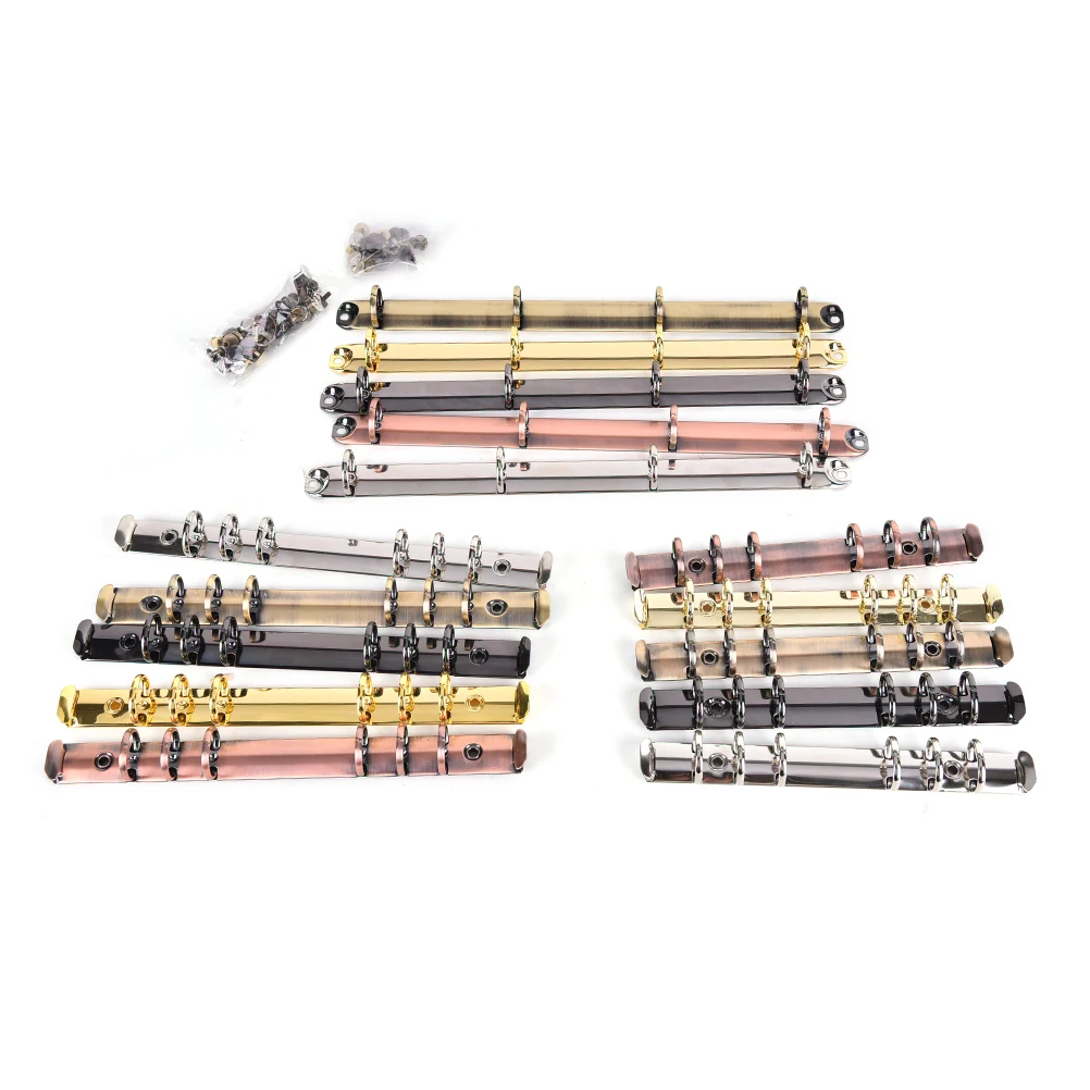 A5 A6 A7 Notebook File Folder Clip Diary Binding Hoops Loose-leaf Ring File Folder Refillable Spiral Rings Binder Clip