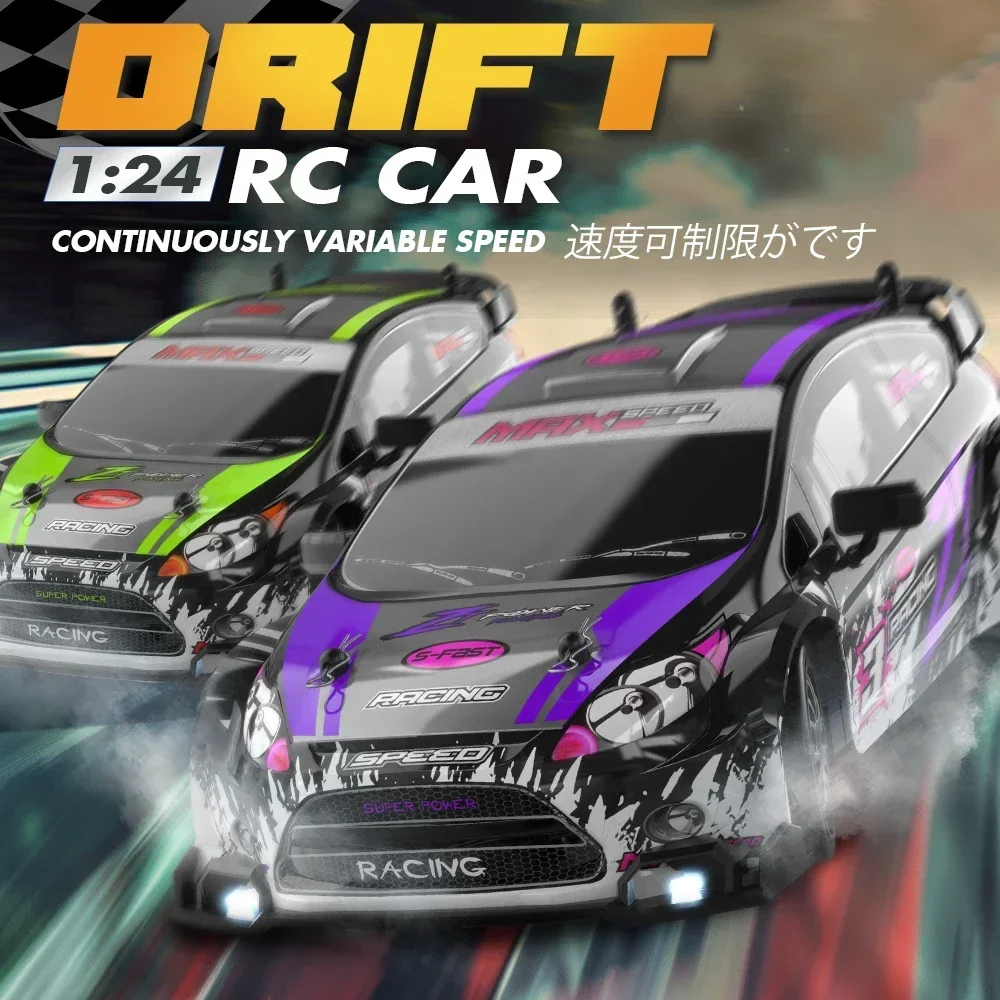 AE86 RC Drift Racing Car 1/24 4WD 30 км/ч Высокоскоростной автомобиль с подсветкой 2,4G Радиоуправляемая модель автомобиля Гоночная соревновательная игрушка для мальчиков