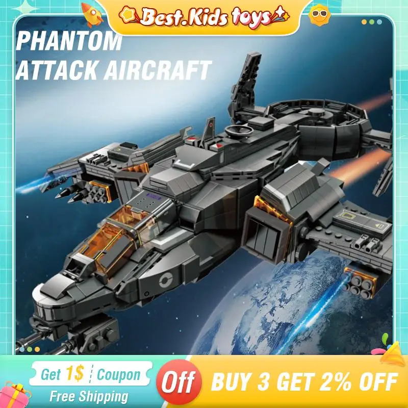 

Helicopter Building Blocks Military WW2 Spaceship Fighter Kids Toys Armed City Attack Aircraft Airplane Bricks Model Kit For Boy