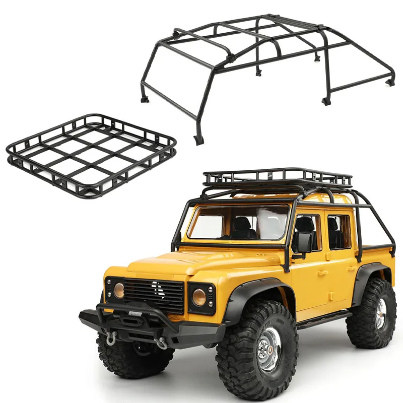 Pickup Truck Roll Cage Luggage Rack for 1/10 RC Crawler Car Traxxas TRX4 DEFENDER Accessories