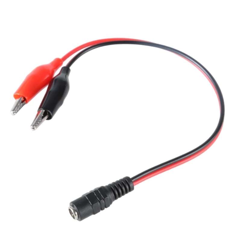 Cáp Nguồn DC5.5x2.1mm Có Kẹp Cá Sấu, Cáp Nguồn Nam/Nữ Để Sạc Và Kiểm Tra Pin 26Cm