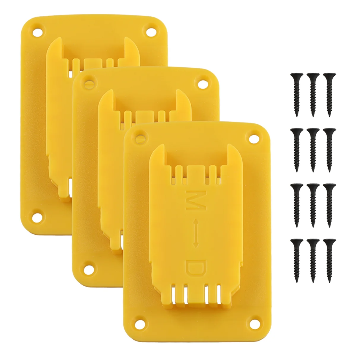 A34R 3 Packs Tool Mount for Dewalt 20V 12V Drill Fit for M18 Tool Holder Hanger (Yellow Lot of 3)