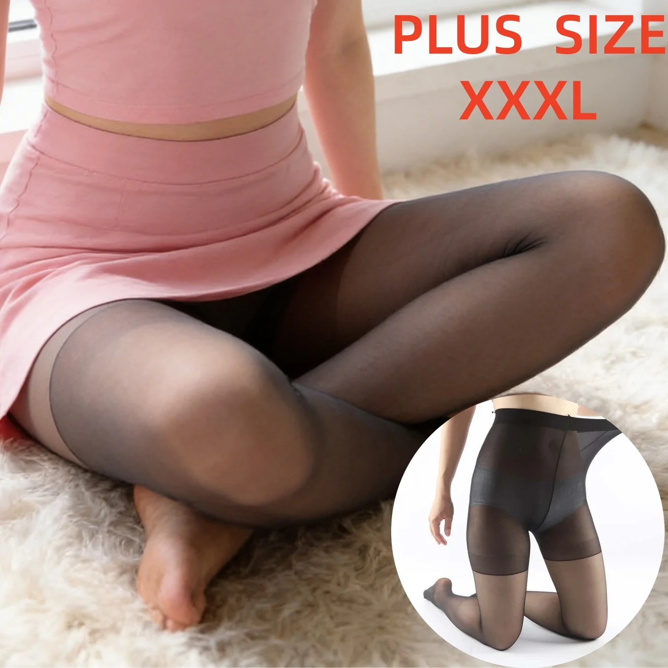 3XXXL Oversize Women High Waist Tights plus size Stretchy Comfortable Thin Breathable Pantyhose Summer