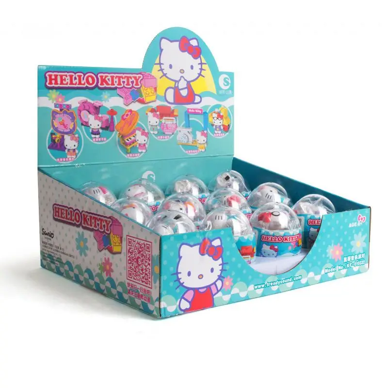 Chaosheng Anime Hello Kitty Sanrio regalo giocattolo per ragazze uovo attorcigliato Puzzle per bambini assemblaggio Building Block giocattolo per