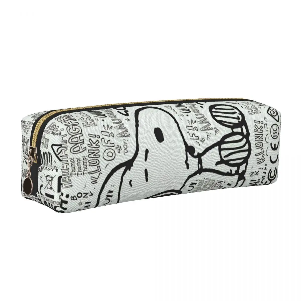 

Милый Snoopy Listen To Music пенал с героями мультфильмов, ручка для студентов, большая вместительная сумка, школьные принадлежности, канцелярские принадлежности на молнии