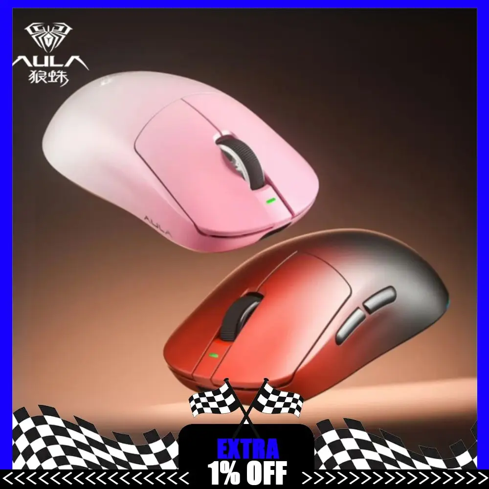 

Новая игровая мышь AULA V9 MAX+, двойная беспроводная трехрежимная эргономичная дизайнерская мышь 8K, легкие мыши PAW3395/PAW3950