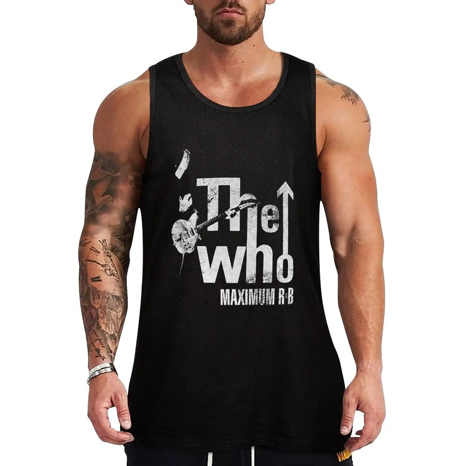 The Who Maximum R&B Pete Townshend Rock Official Tee Classic Tank Top Fitness Tank Top Lightweight Breathable Gym Shirt