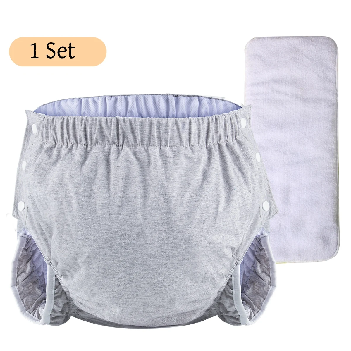 

Моющиеся штаны-подгузники из хлопчатобумажной ткани в сочетании с подгузниками для людей с недержанием, герметичные подгузники для пожилых людей.