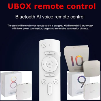 Engelini Tech TV Box Remote Control AI Remote For UBOX 10 UBOX9 UBOX8 PRO Ubox3-7