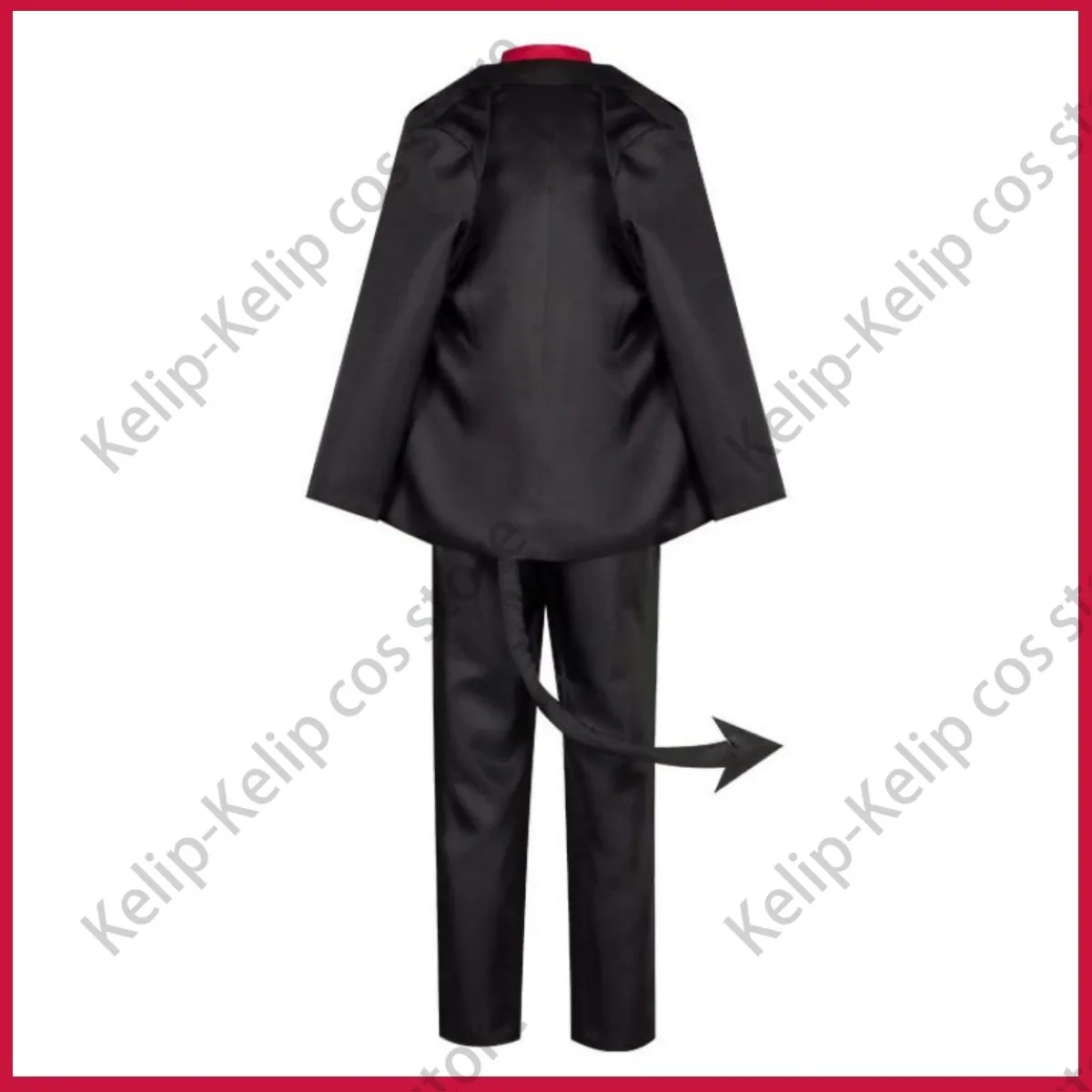 Helltaker Justice Cosplay Costume para Mulheres, Jogo Anime, Peruca Demônio Impressionante, Camisa Vermelha, Casaco Uniforme, Halloween, Carnaval, Adulto