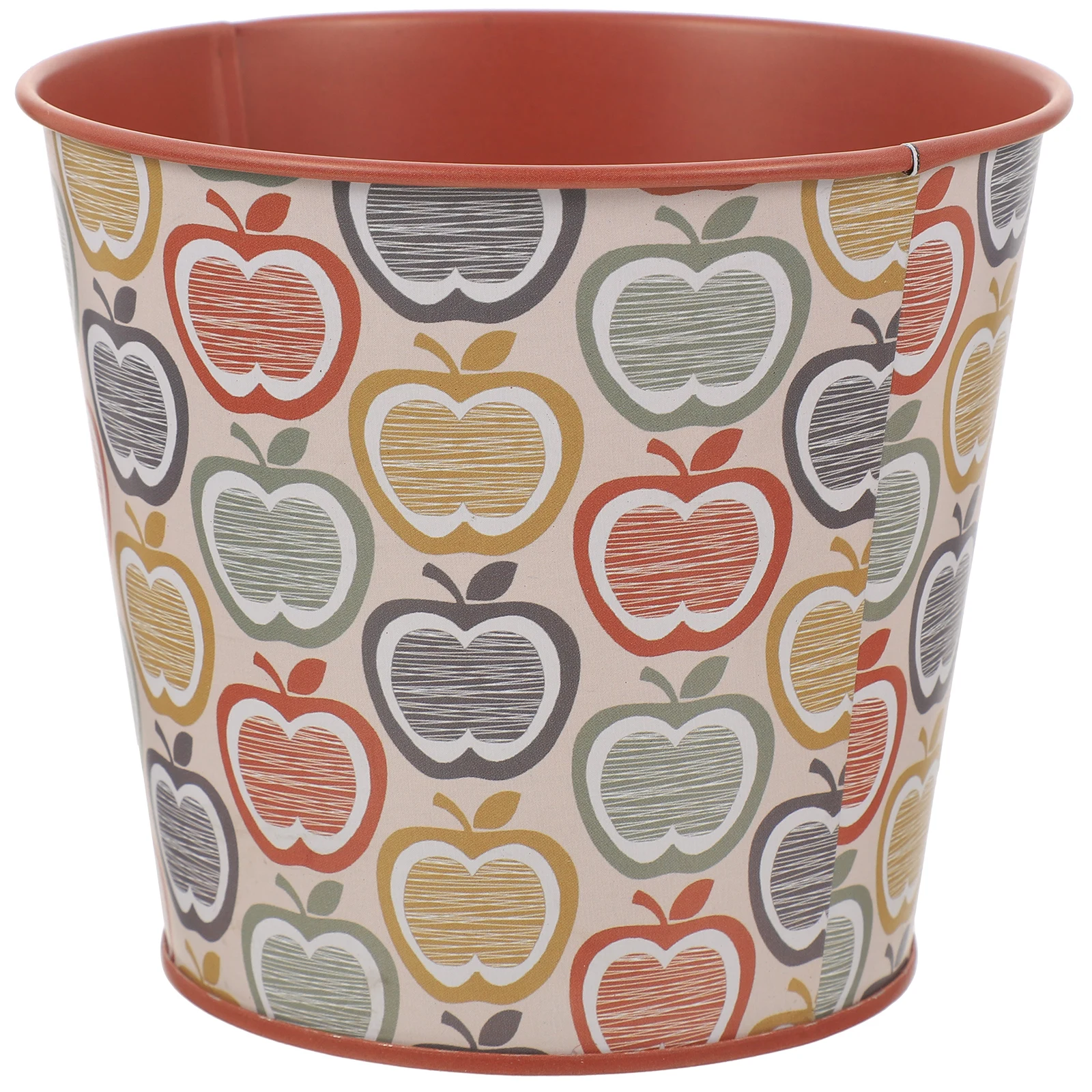 

Iron Flower Pot Durable Desktop Planter Corrosion Resistant Metal Vase Artificial Plants Decor Storage Bucket