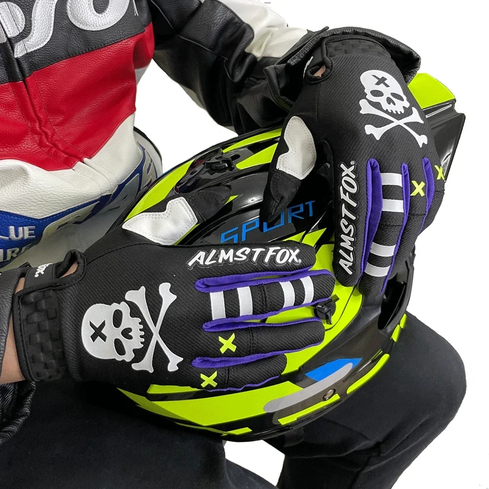 Almst Fox MTB MX Dirt Bike Gloves Touch screen Cycling Gloves Cool Motocross Glove BMX ATV Enduro Off Road Motorcycle Guantes