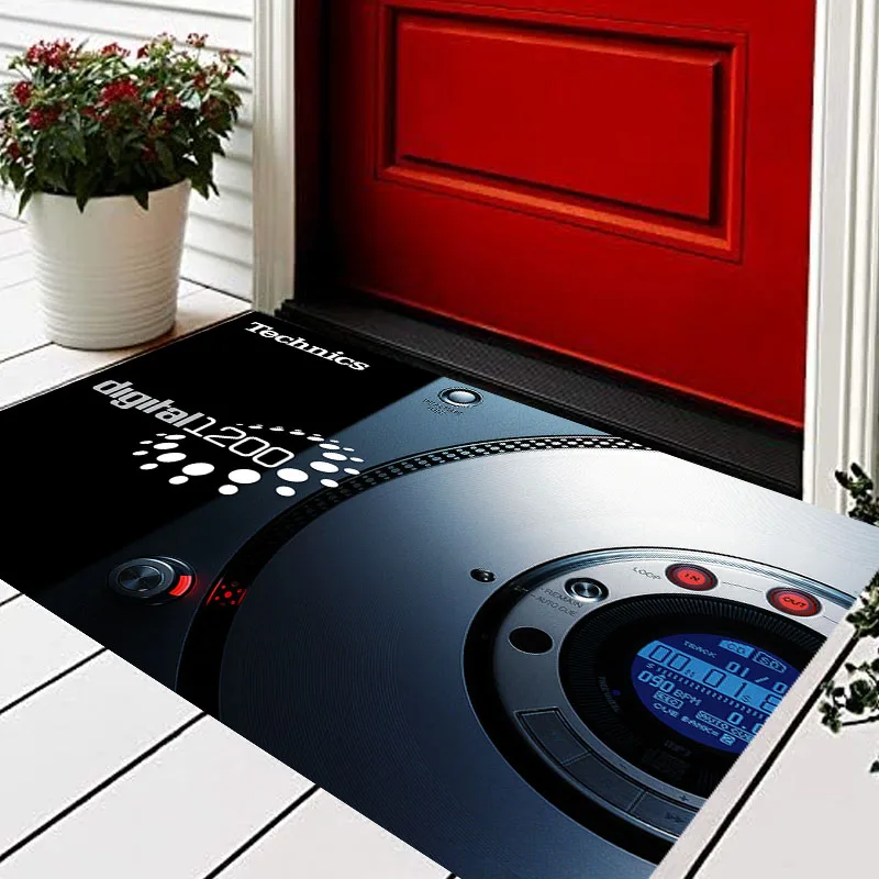 Carpet Technics Vinyl Turnable Foot Mat Rugs Home Carpets Non-slip Doormat Bathroom Bedroom Entrance