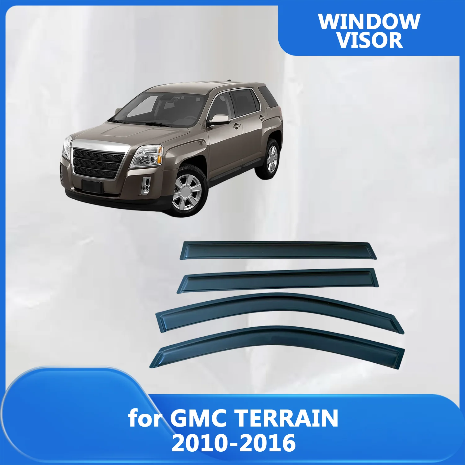

Window Visor for GMC TERRAIN 2010 2011 2012 2013 2014 2015 2016 Wind Deflectors Rain Guards Door Visor Vent Shades Ventvisor