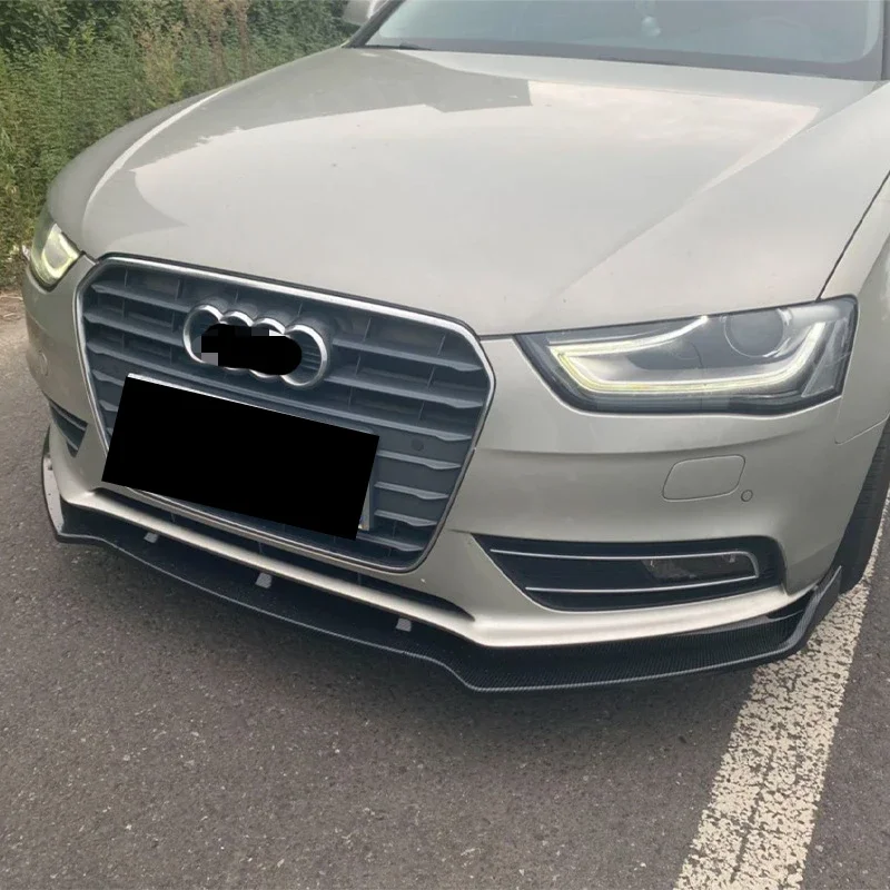 MAX Style Car Front Bumper Lip Spoiler Splitter Diffuser Bodykits Dla Audi A4 B8 2009 2010 2011 2012 B8.5 2013 2014 2015 2016 — zdjęcie 4