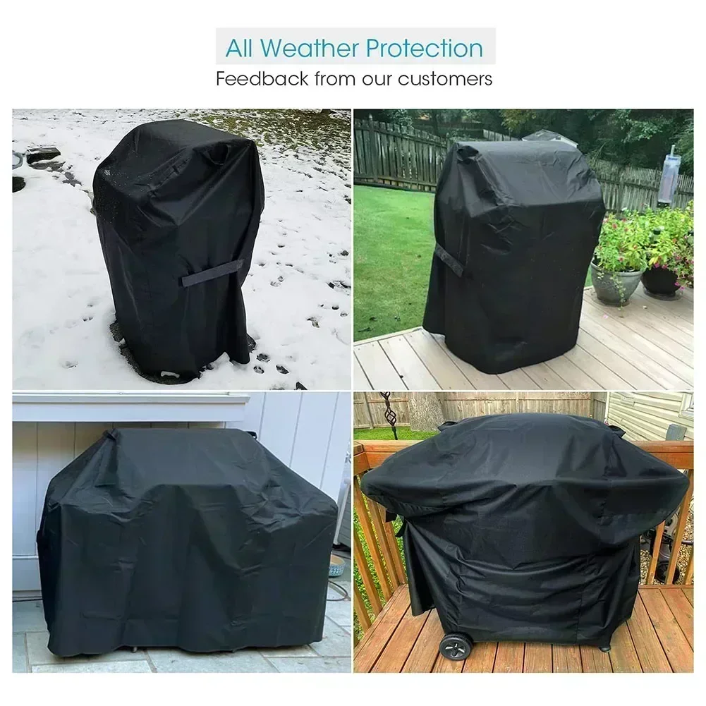 Weather Resistant Gas Barbecue Cover 210D Oxford Premium Material Protects from Sun and Dirt 88W x 66D x 100H cm