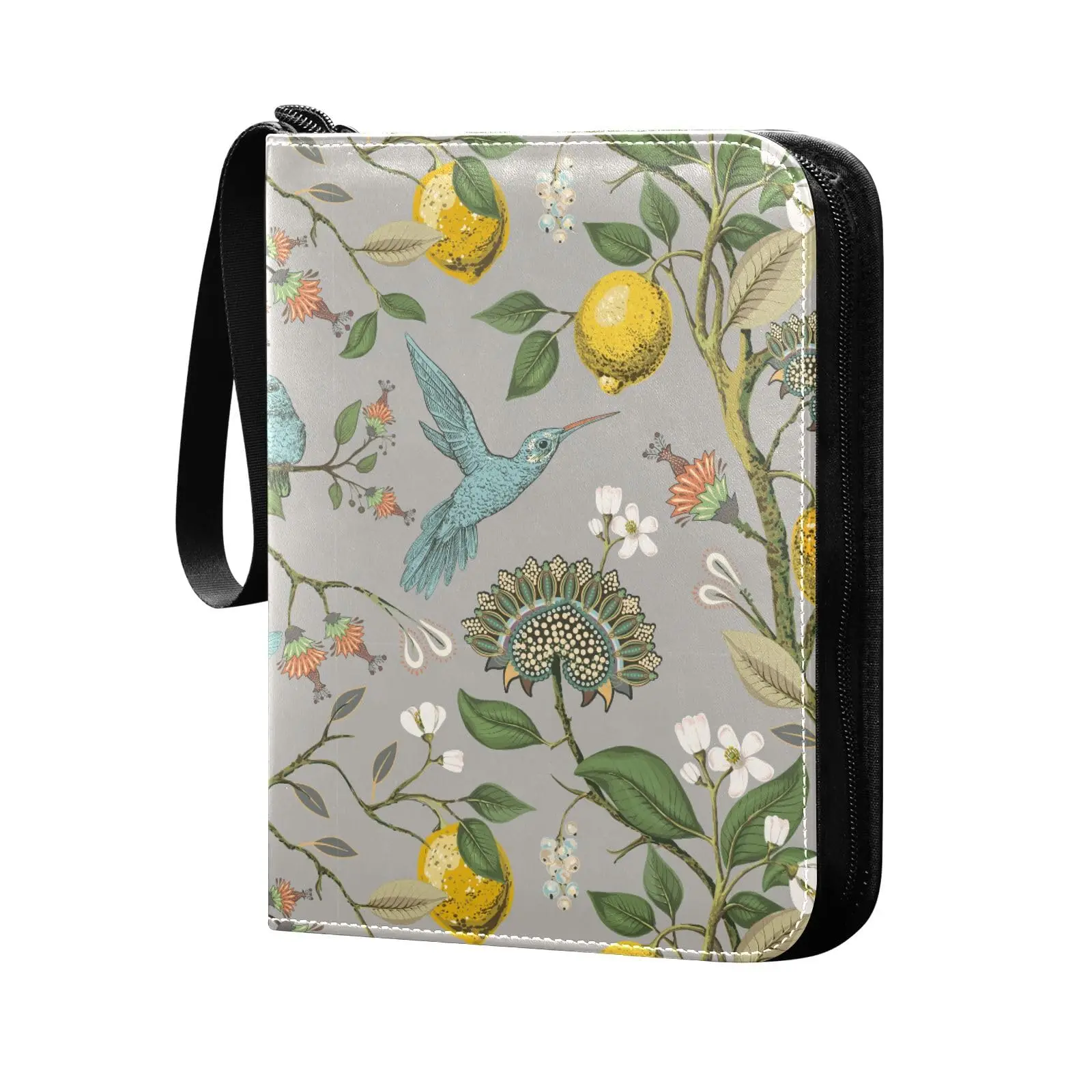 Teapots Lemons Card Binder 4 Pocket Card Binder, 400 Double Sided Pocket Album Sport Game Cards, Unique Card Collection Storage