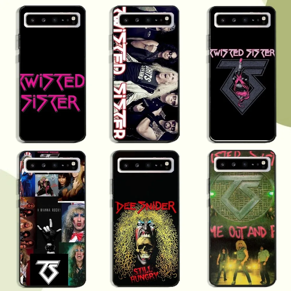 T-Twisted S-Sister Band Phone Case For Samsung Galaxy A52 A12 A51 S21 Edge S22ULTRA S23 S24 S20LITE Plus Ultra Black Cover