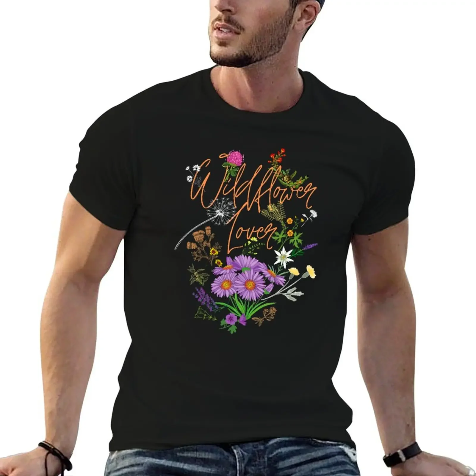 

Wildflower Lover Floral Design T-Shirt plain for a boy affliction shirts men clothes