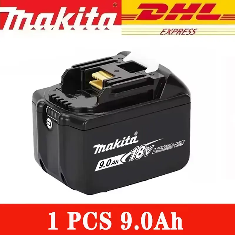 Oryginalna bateria Makita 18V o pojemności 9000 mAh, 9,0 Ah, akumulator do ładowania, ładowarka Makita BL1850B, BL1860B, bateria do elektronarzędzi.