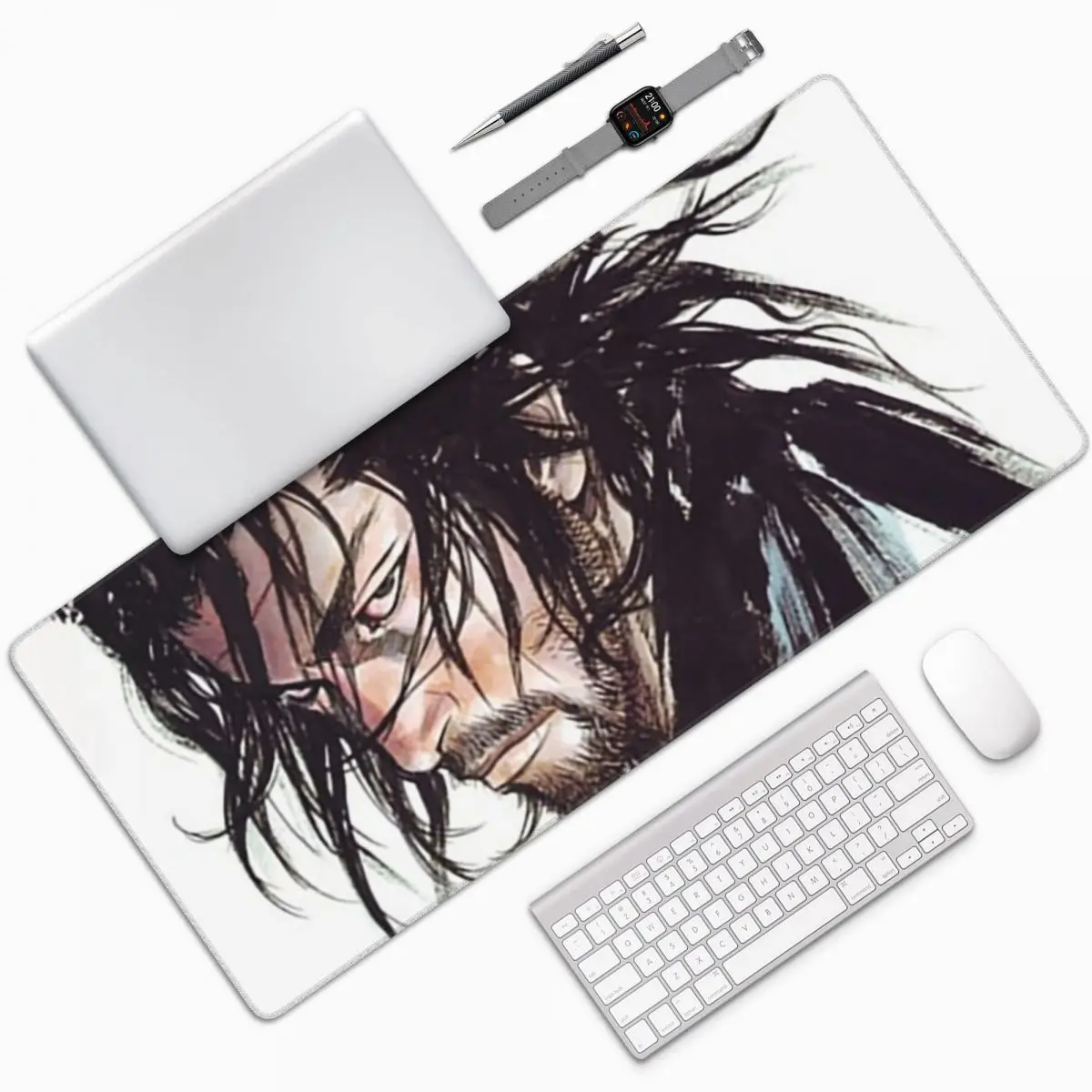 

Vagabond - Musashi Miyamoto Большой коврик для мыши Компьютерная клавиатура Коврик для мыши Игровой ПК Ноутбук Настольный коврик Офисные аксессуары Настольные коврики