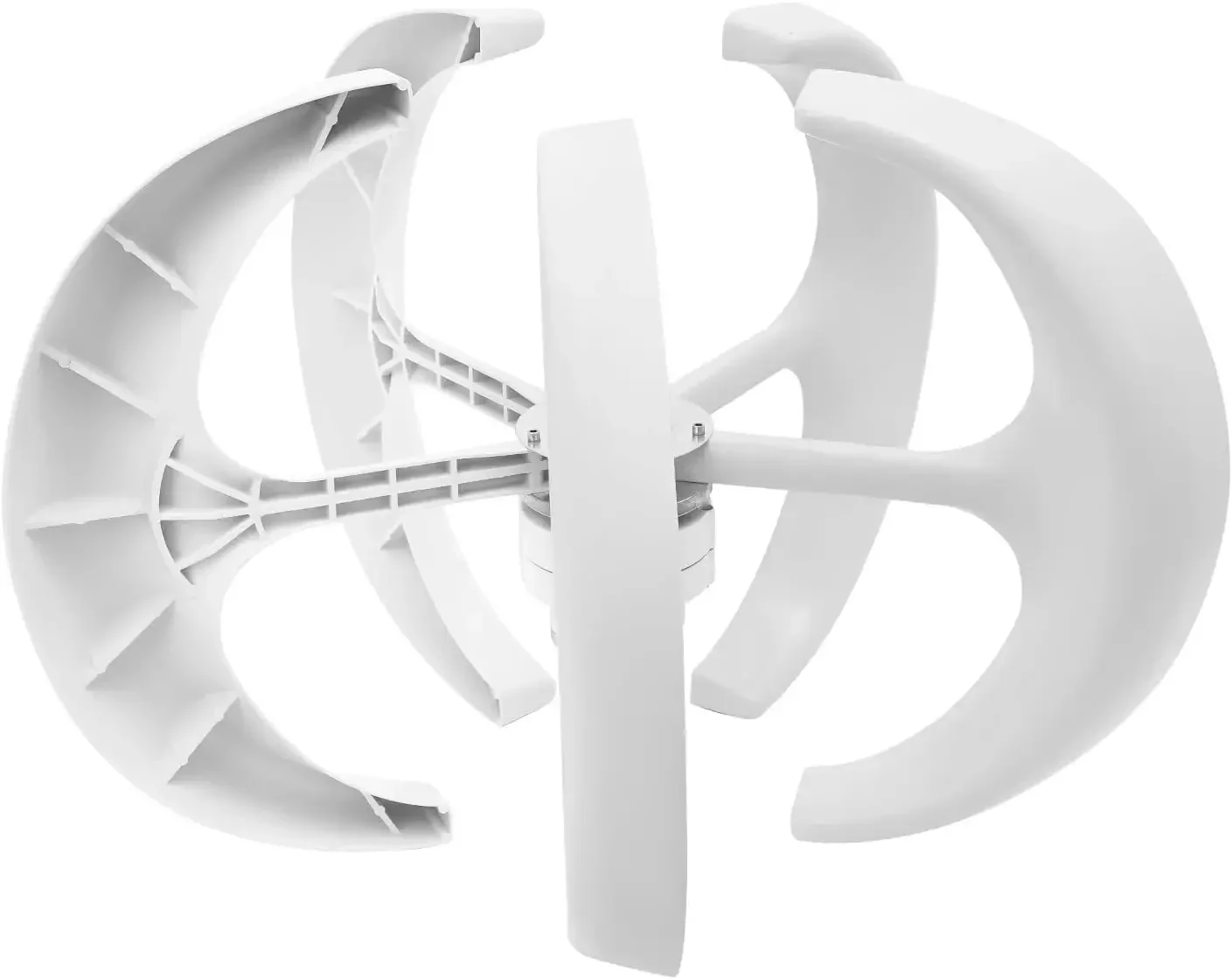 Wind Turbine Generator, 600W 24V 5-Blade Wind Power Generator with Controller, for Boats Farm Home Hybrids Streetlight Use, Whit