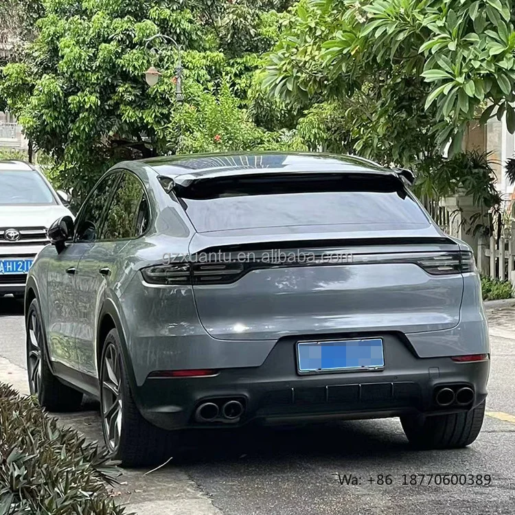 9Y0 Carbon Fiber Rear Tail Wing Fixed Wing Rear Spoiler for Porsche Cayenne Coupe 9Y0 Car Body Kit Modification - view 2