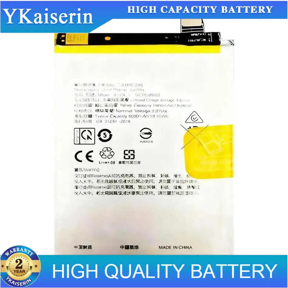 

Для Oppo Reno 8 Pro для Realme 9 V25 9I аккумулятор мобильного телефона 5000 мАч легкий BLP911