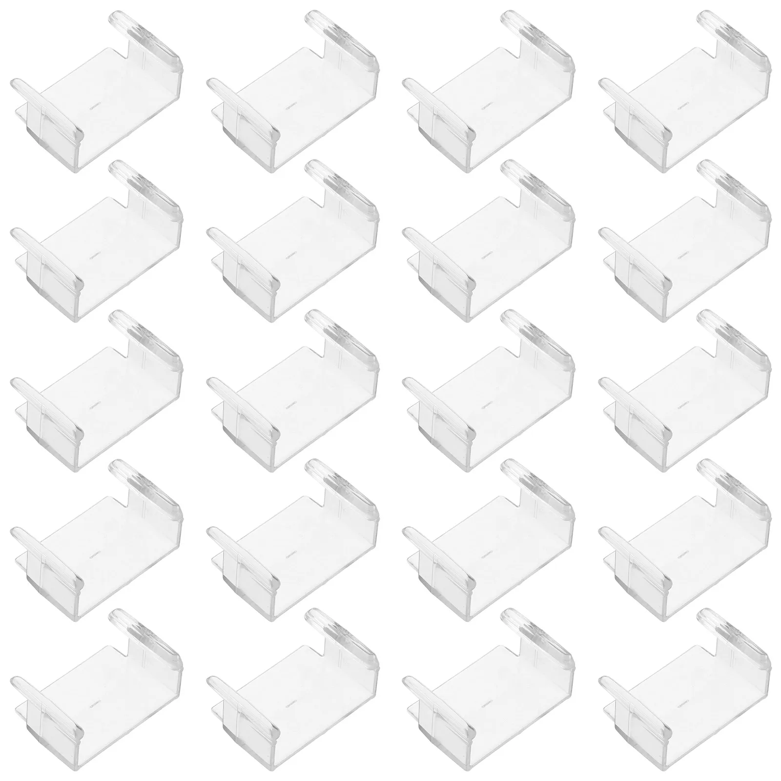 어린이를위한 20pcs 기차 트랙 잠금 클립 플라스틱 고정 도구 안정적인 연결 여러 브랜드 기차와 호환 가능