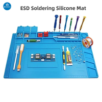 Antistatic ESD Soldering Silicone Mat Heat Resistant Insulation Work Mat Soldering Station Kit Repair Pad Maintenance Platform