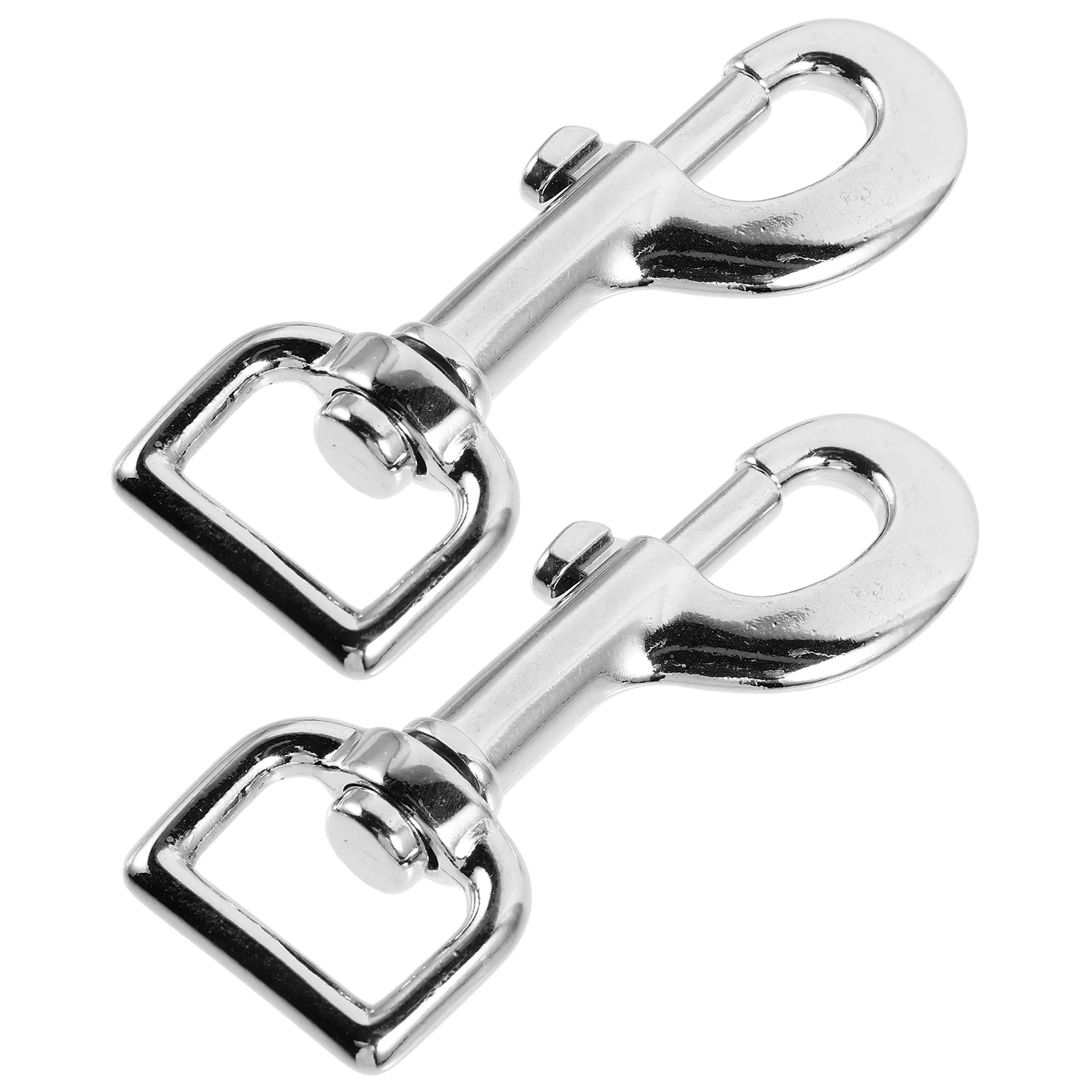 2pcs Dog Leash Clasp Metal Snap Hooks Clips Pet Leashes Spring Buckle for Linking restraint connectors