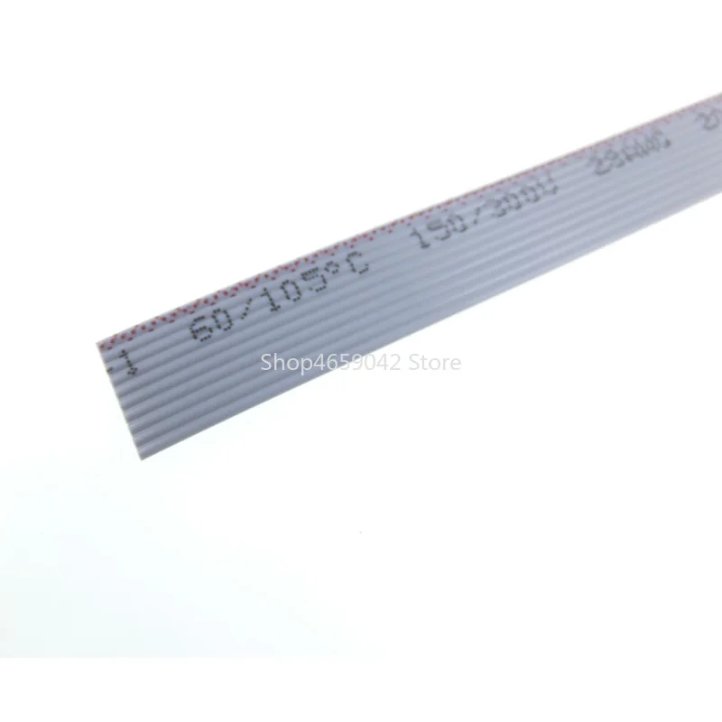 2Meter 6P/8P/10P/12P/14P/16P/20P/26P/34P/40P/60P 1.27mm PITCH Grey Flat Ribbon Cable 28AWG WIRE for IDC FC 2.54MM Connector