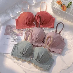 XUANTAOWU Lace Sexy Lingerie Push Up Bra Comfortable Adjustable Wireless Women Bralette Intimates Underwear Girl Brassiere