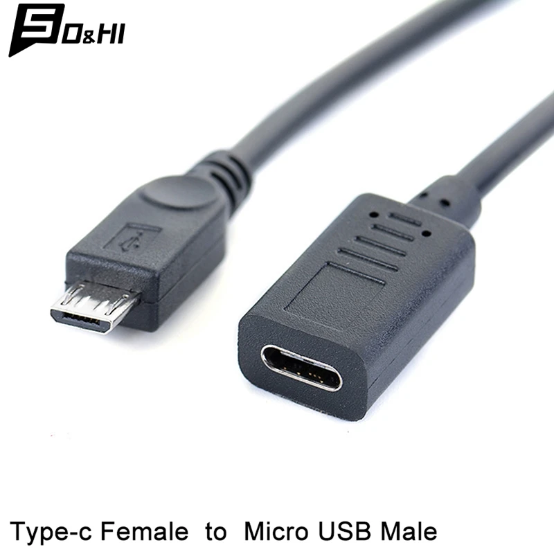 Hot sale 1Pcs USB Type-c Female to Micro USB Male OTG Connector Cable Adapter