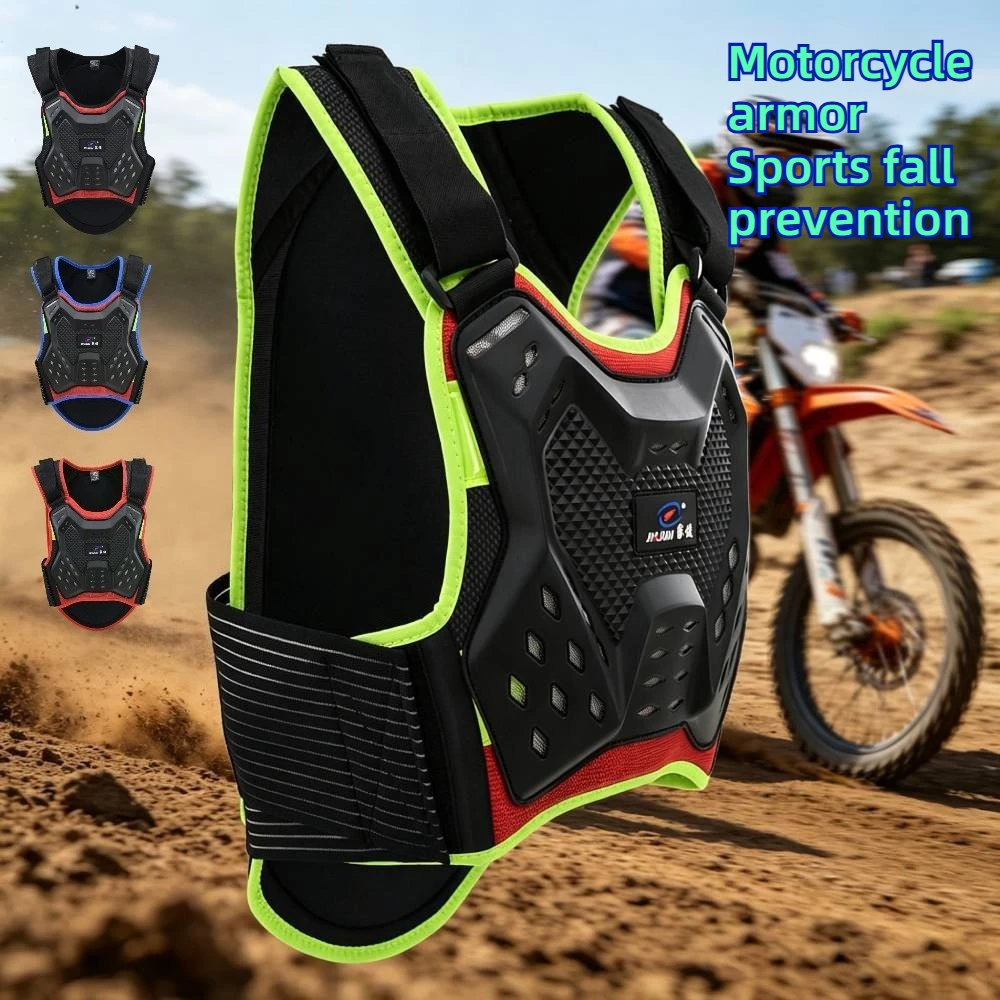 

Motorcycle anti-collision armor jacket , outdoor off-road driving adult chest and back protective vest suitable for road cycling