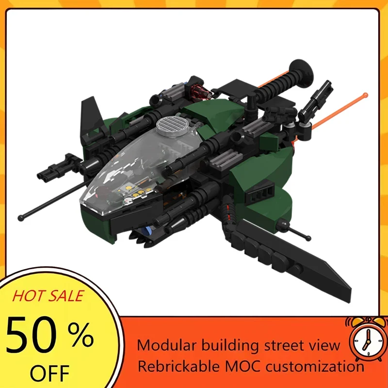 

224PCS Popular Space War Movie Model MOC Building Bricks Defence Fighter Modular Technology Gifts Holiday Assemble Children Toy