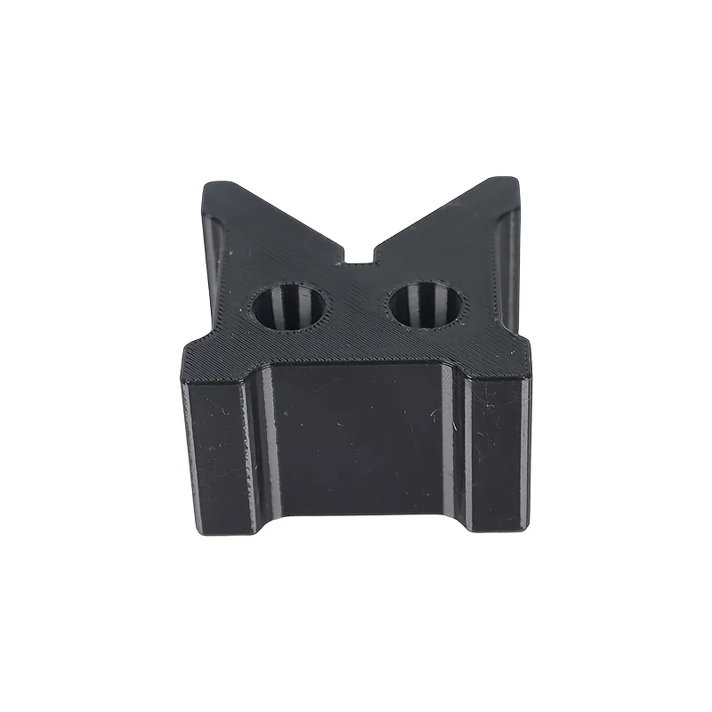 90 Degree Round Bar V‑Shaped Fixture 2Pcs, Black Cylinder Support Block for Lathe Processing Positioning Bracket