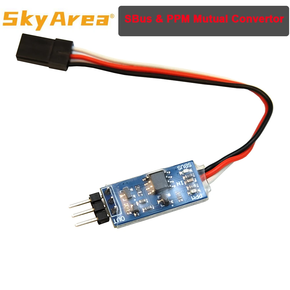 SkyArea SBUS PPM PWM Decorder Signal Conversion Module Receiver Converter for FrSky RadioMaster ELRS Futaba Receiver RC Drone