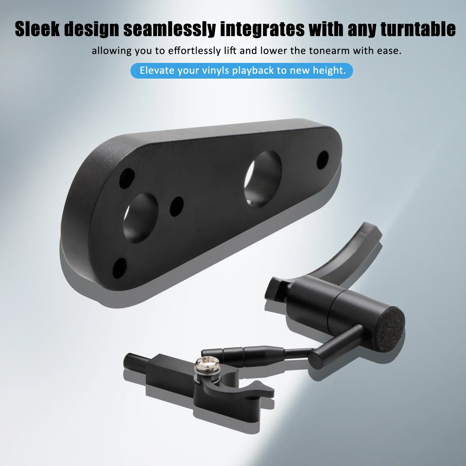 Preffair QB03 메탈 HiFi 톤암 리프터 암 리프트 오디오 턴테이블 디스크 비닐 레코드 라이저 New