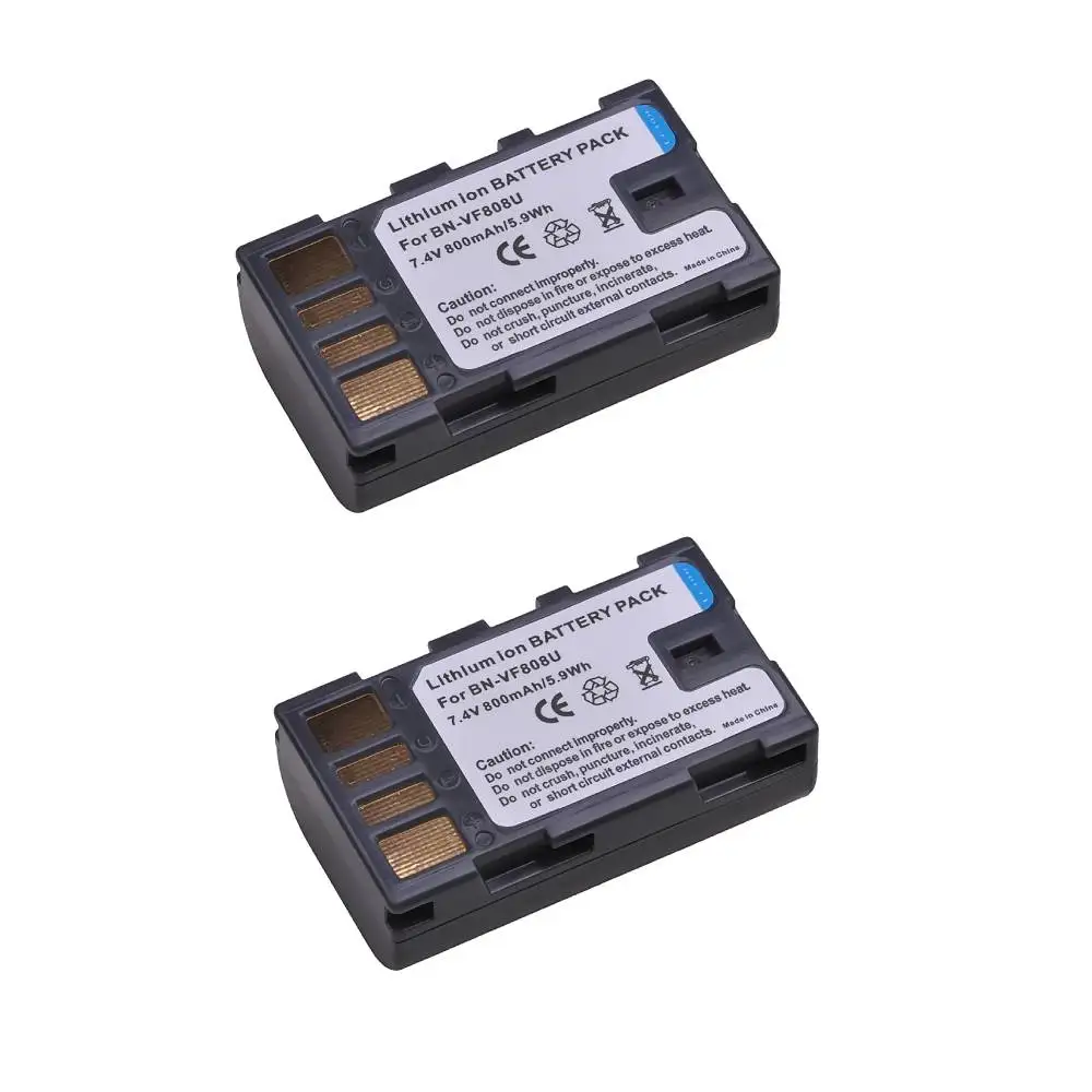 PowerTrust BN-VF808U Bateria VF808 Battery+Charger for JVC GZ-MG575 GZ-MG555 GR-D740 GR-D745 GR-D750 GZ-MG130 GZ-MG135 GZ-MG255